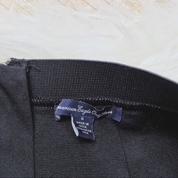 AEO Black Mini Skirt w Lace Overlay - Picture 4 of 5